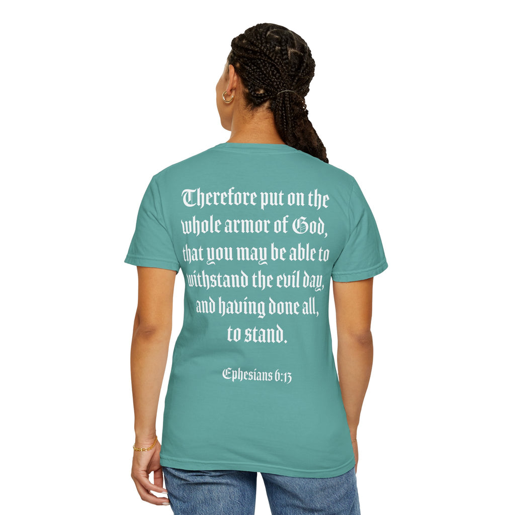 Eph. 6:13 - Armor of God - White Script
