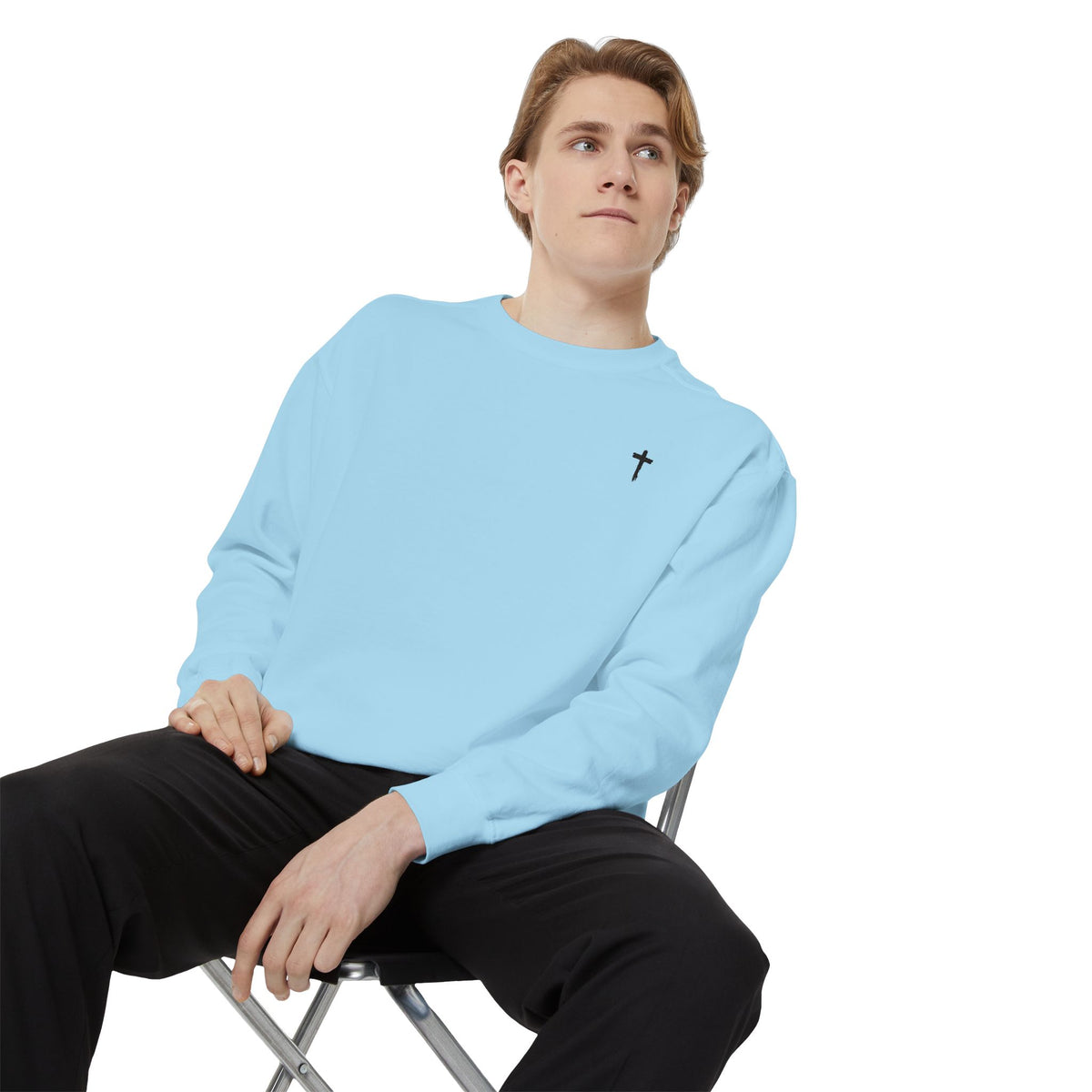 Heavy Sweatshirt - Cross (Embroidered)
