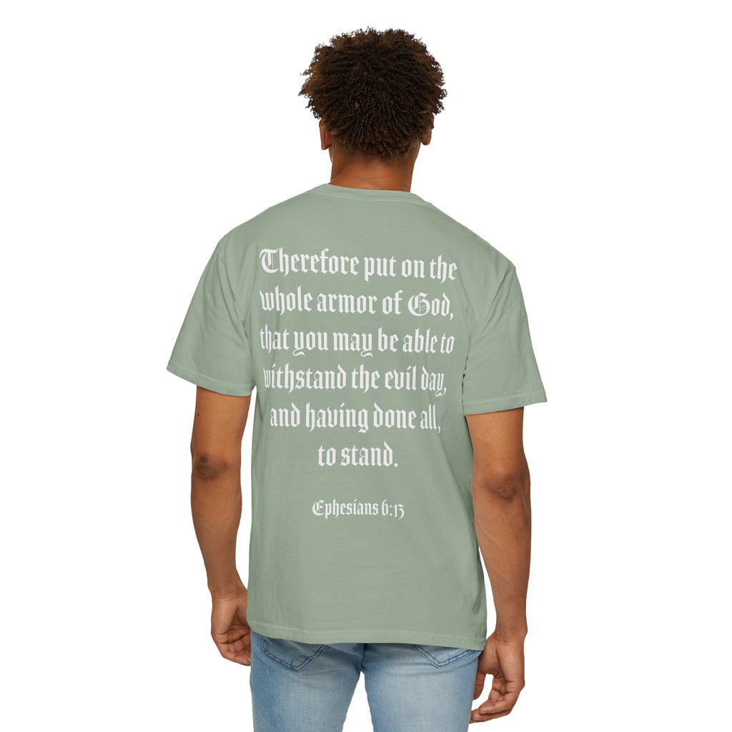 Eph. 6:13 - Armor of God - White Script