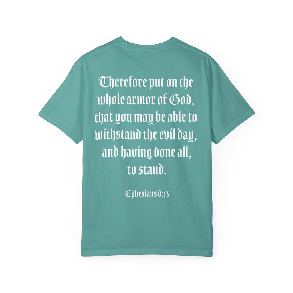 Eph. 6:13 - Armor of God - White Script