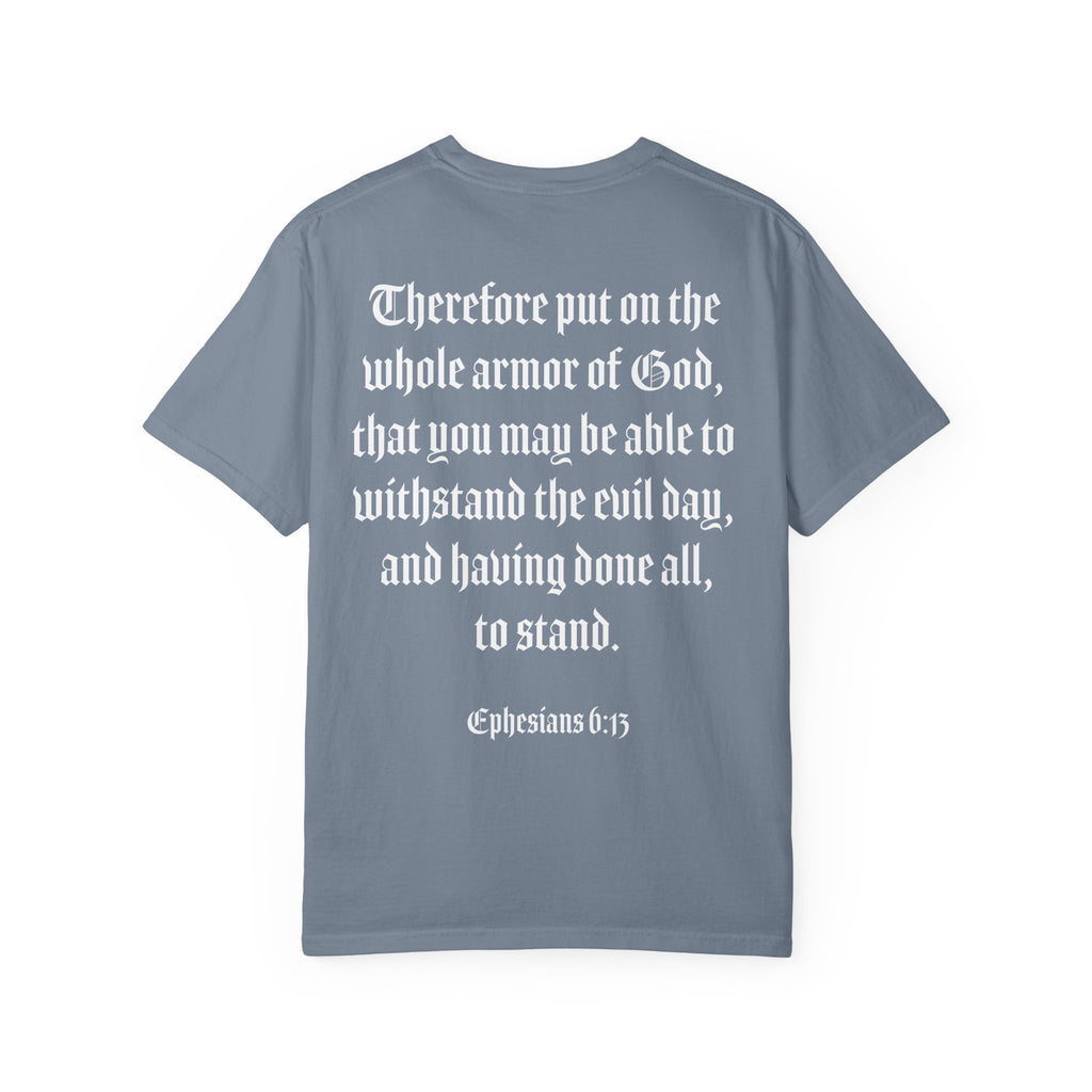 Eph. 6:13 - Armor of God - White Script