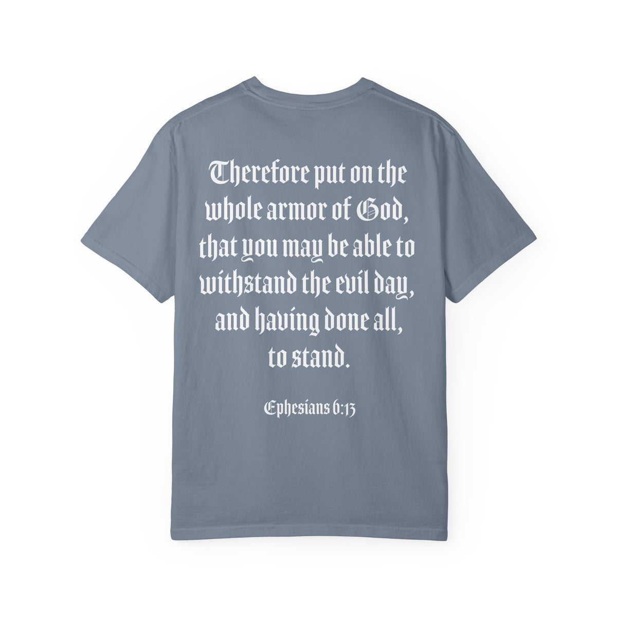 Eph. 6:13 - Armor of God - White Script