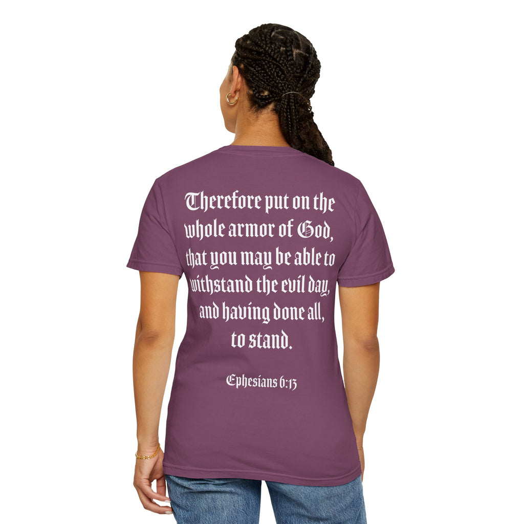 Eph. 6:13 - Armor of God - White Script