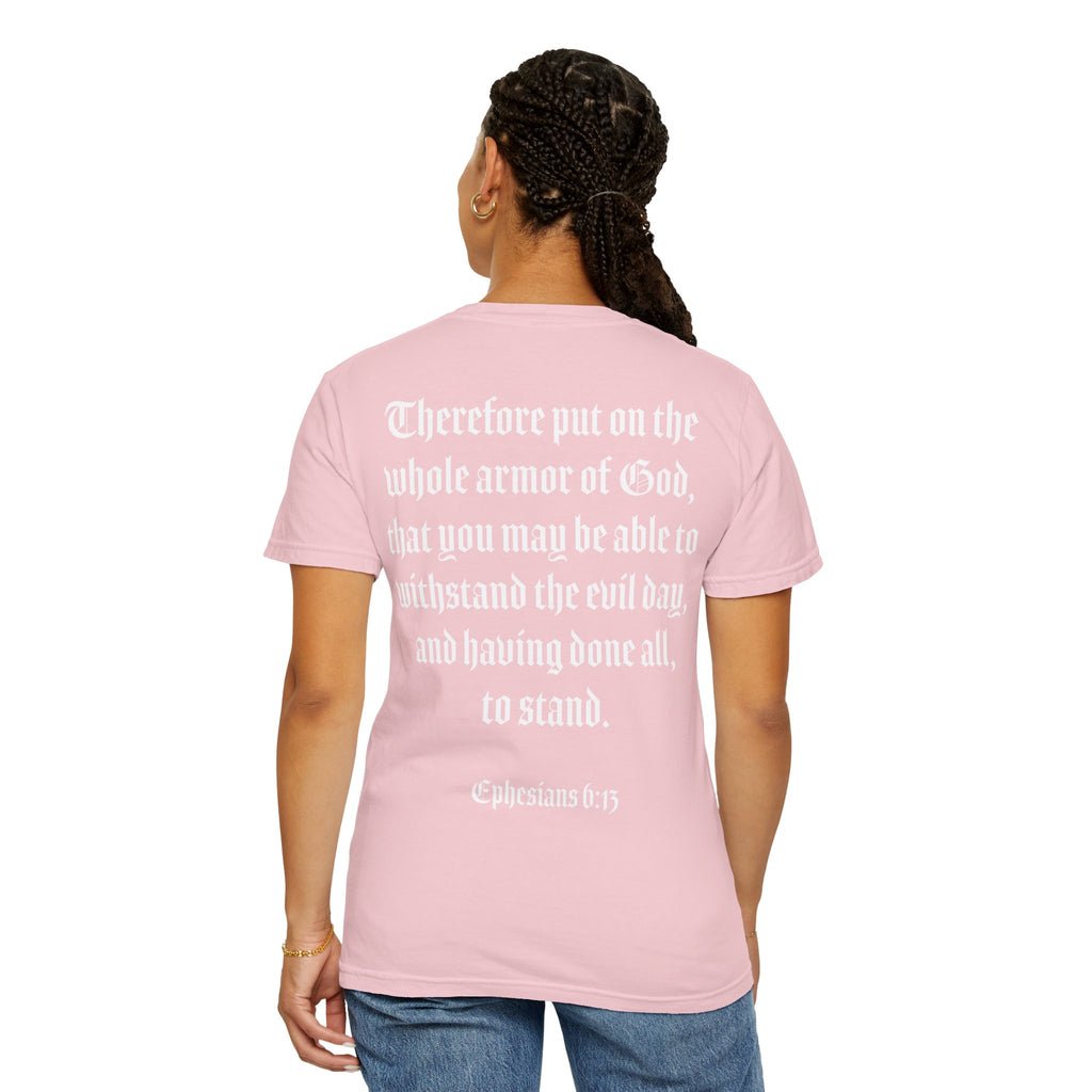 Eph. 6:13 - Armor of God - White Script