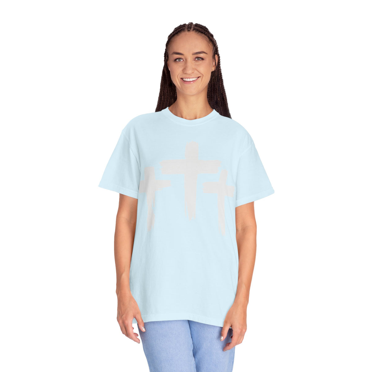 Three Crosses - White
