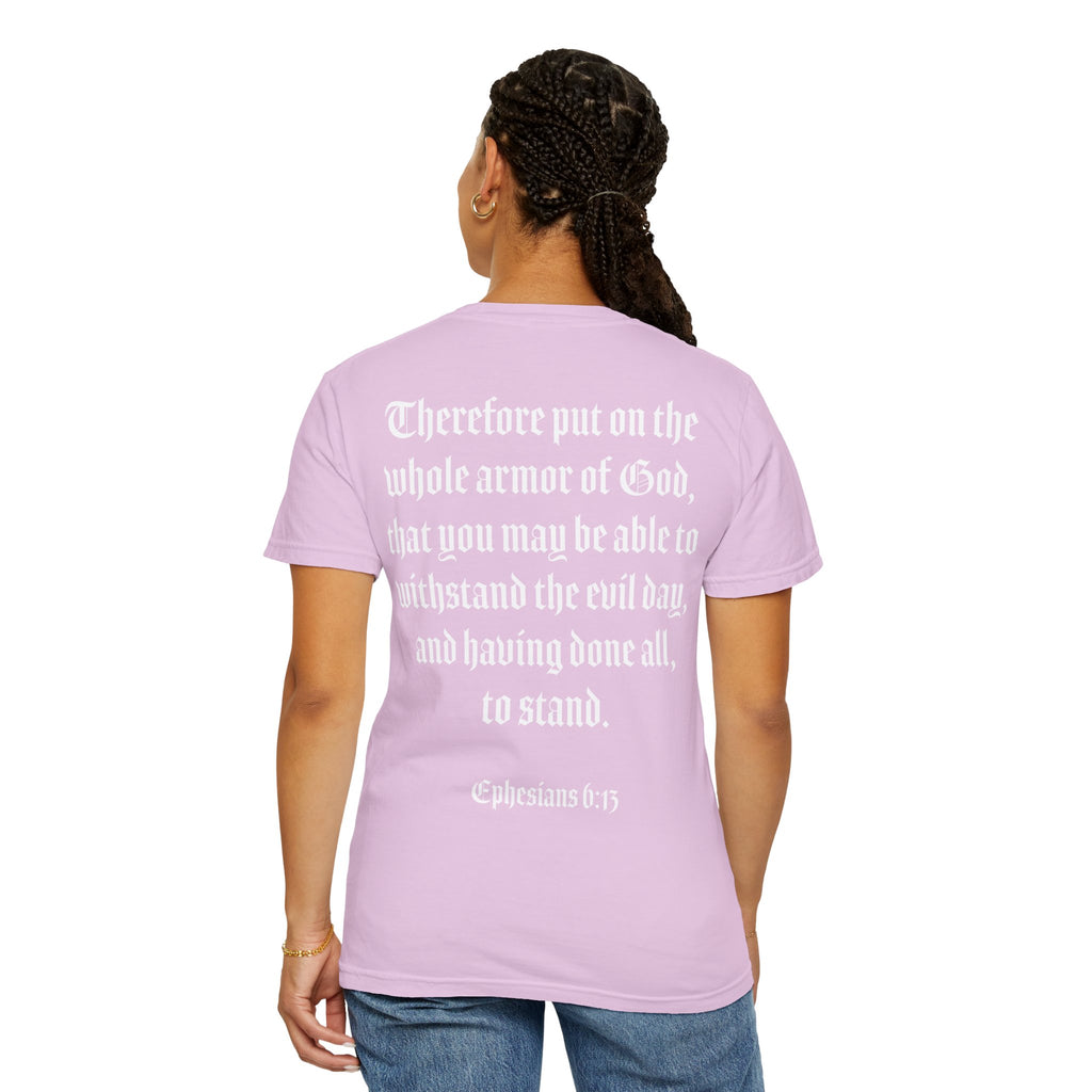 Eph. 6:13 - Armor of God - White Script