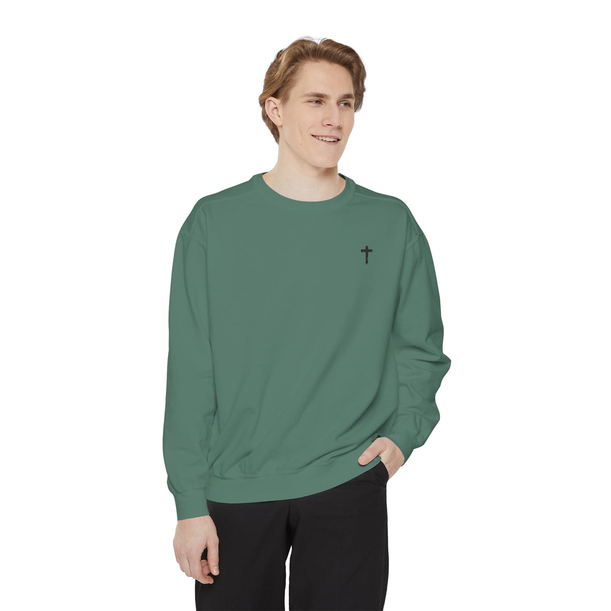 Heavy Sweatshirt - Cross (Embroidered)