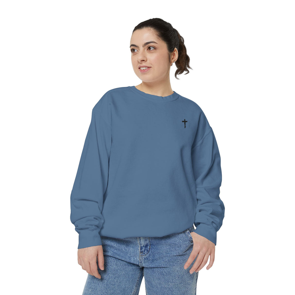 Heavy Sweatshirt - Cross (Embroidered)