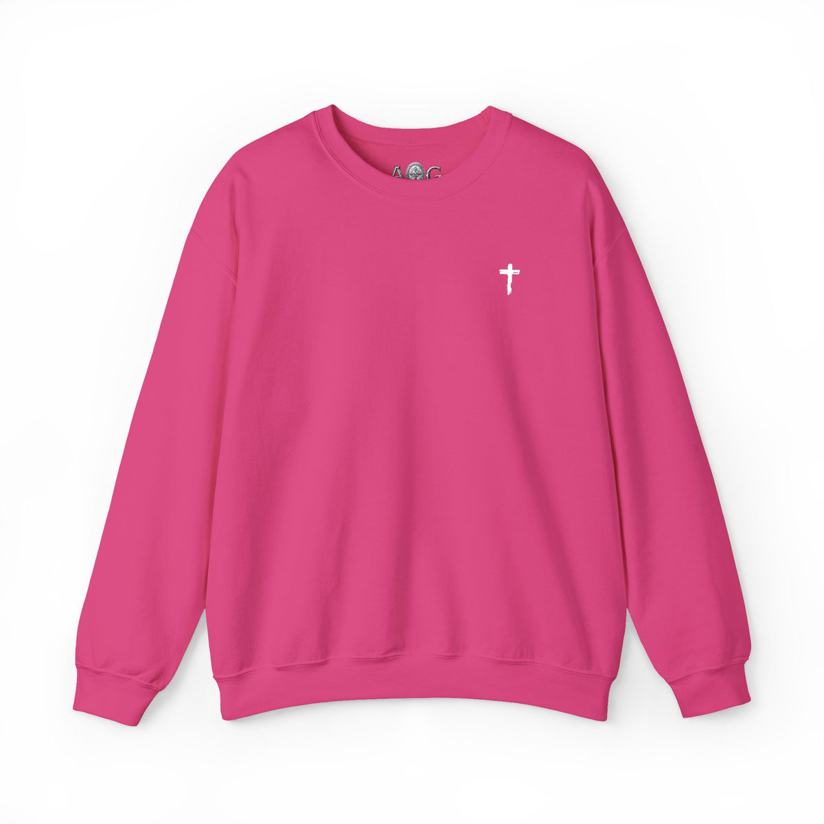 Sweatshirt - Subtle White Cross (Embroidered)