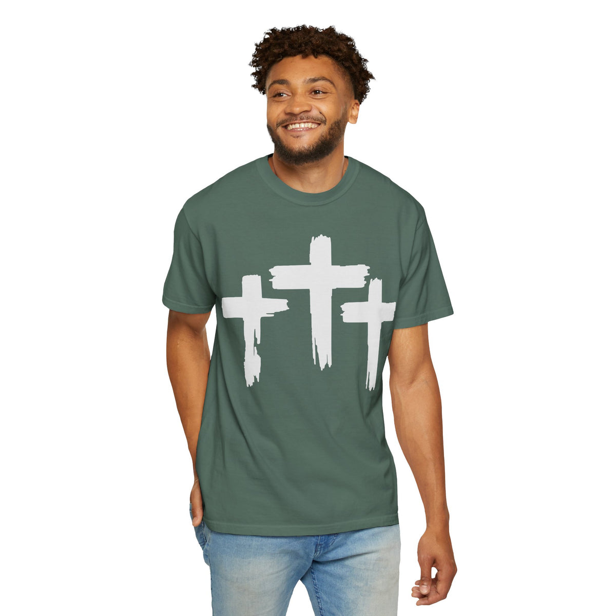 Three Crosses - White