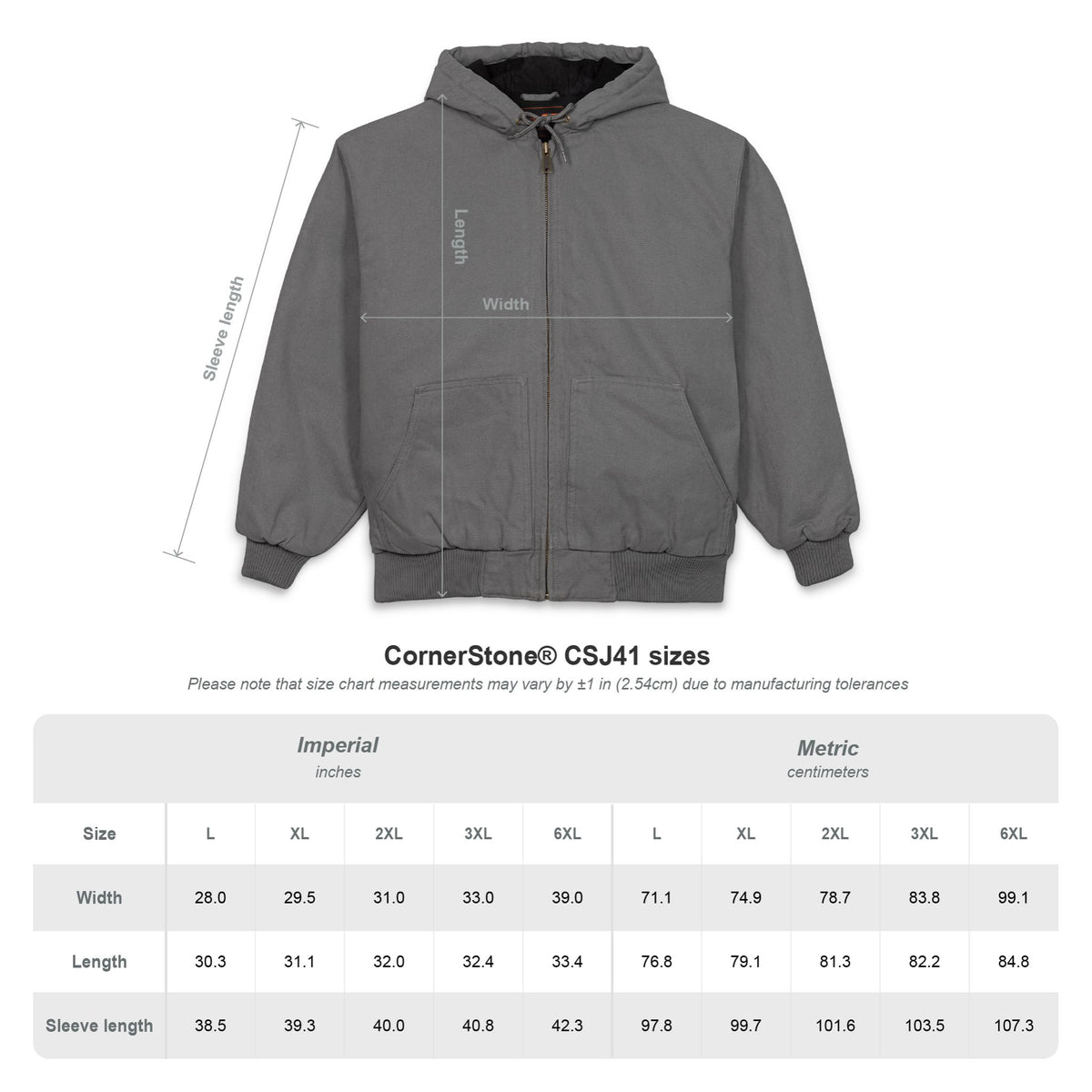 Men's Black Cross (Embroidered) Hooded Work Jacket