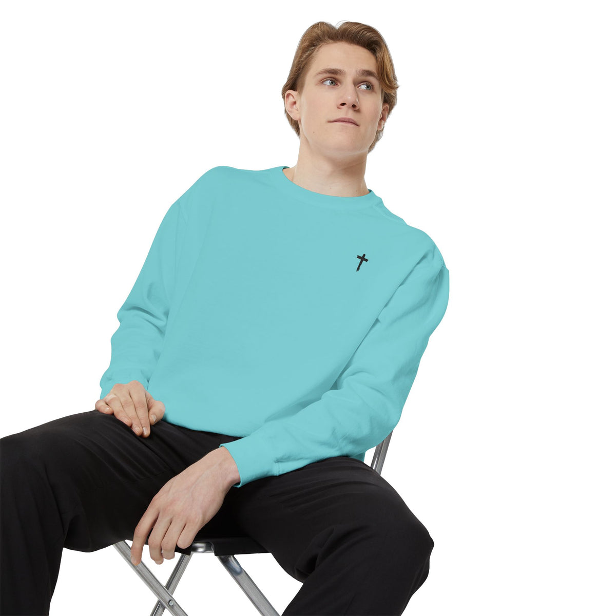 Heavy Sweatshirt - Cross (Embroidered)