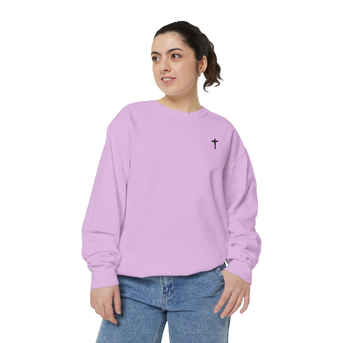 Heavy Sweatshirt - Cross (Embroidered)