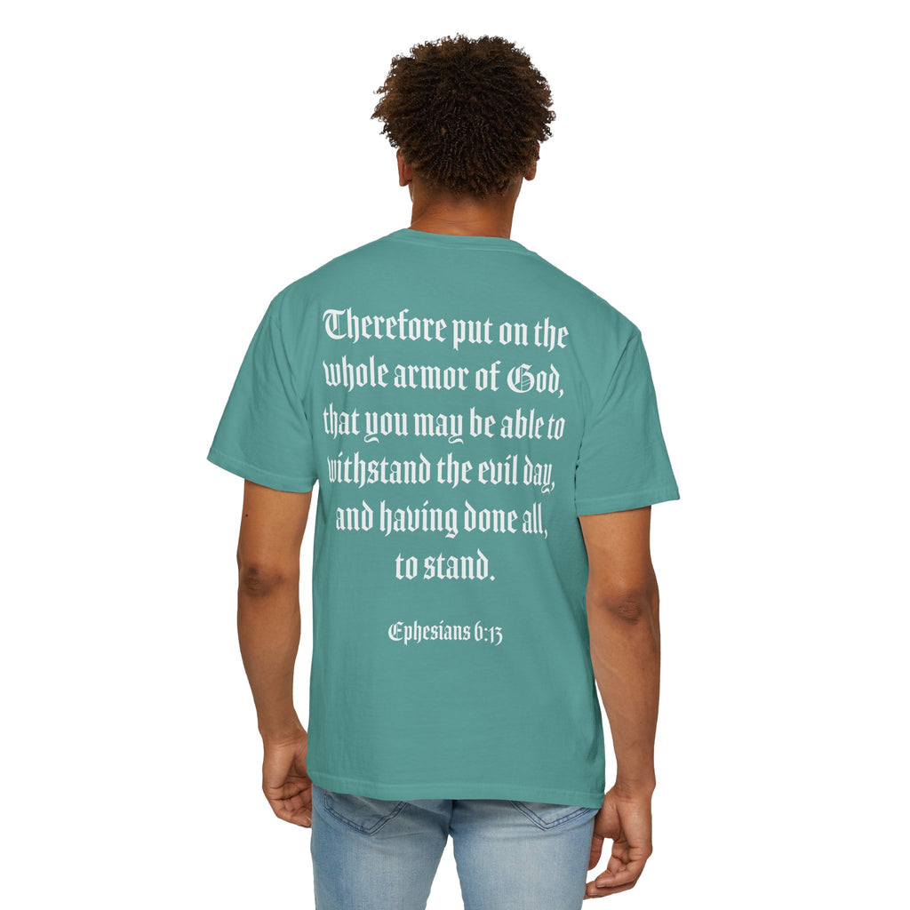 Eph. 6:13 - Armor of God - White Script