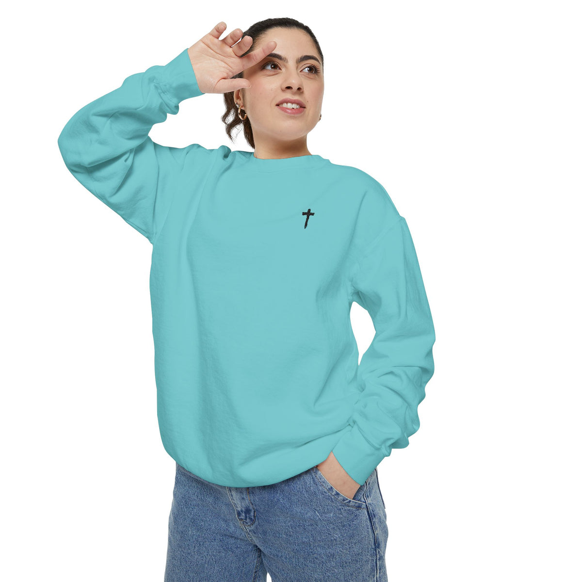 Heavy Sweatshirt - Cross (Embroidered)