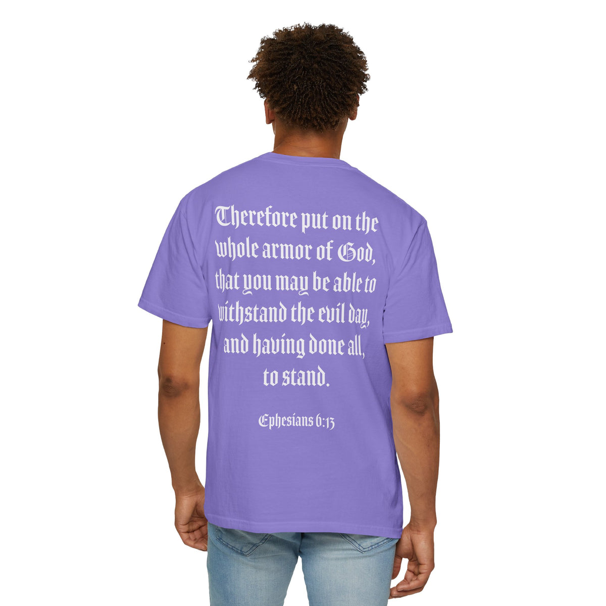 Eph. 6:13 - Armor of God - White Script