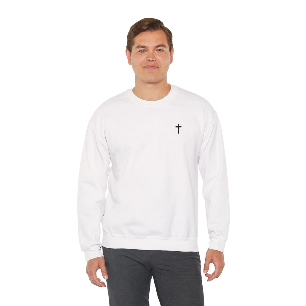 Sweatshirt - Subtle Black Cross (Embroidered)