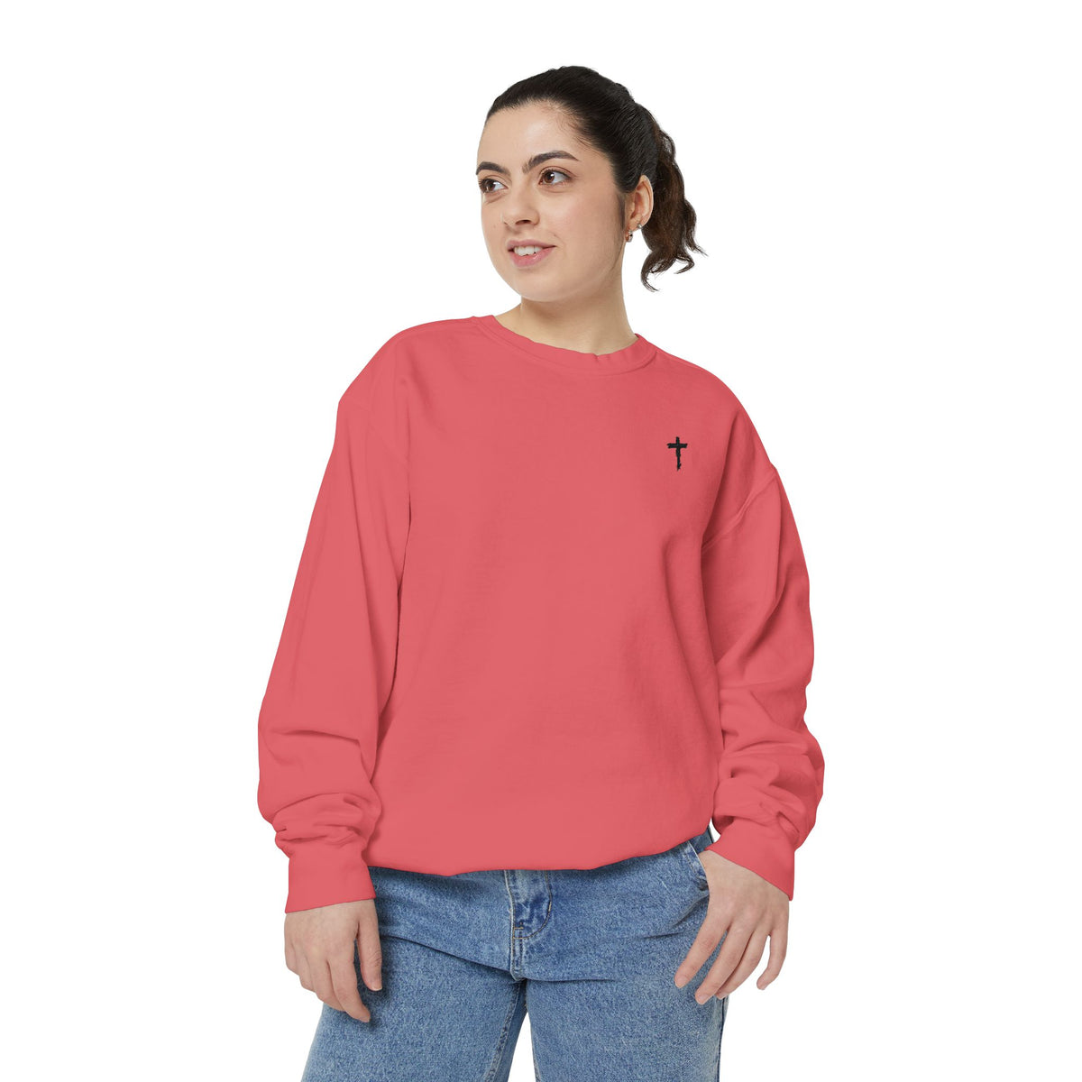 Heavy Sweatshirt - Cross (Embroidered)