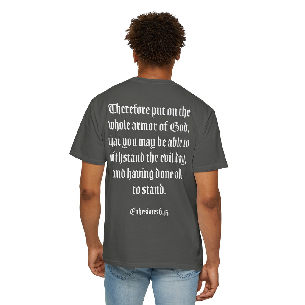 Eph. 6:13 - Armor of God - White Script