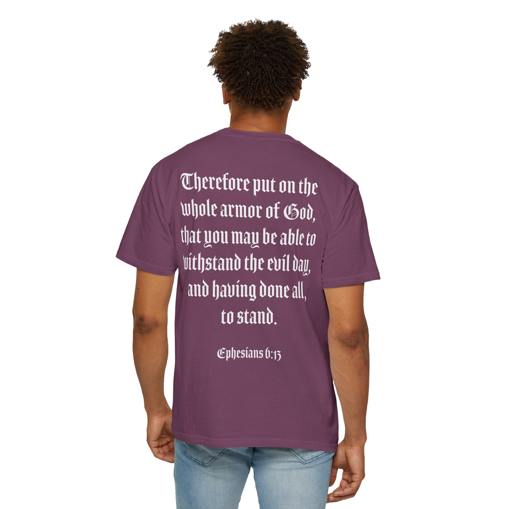 Eph. 6:13 - Armor of God - White Script