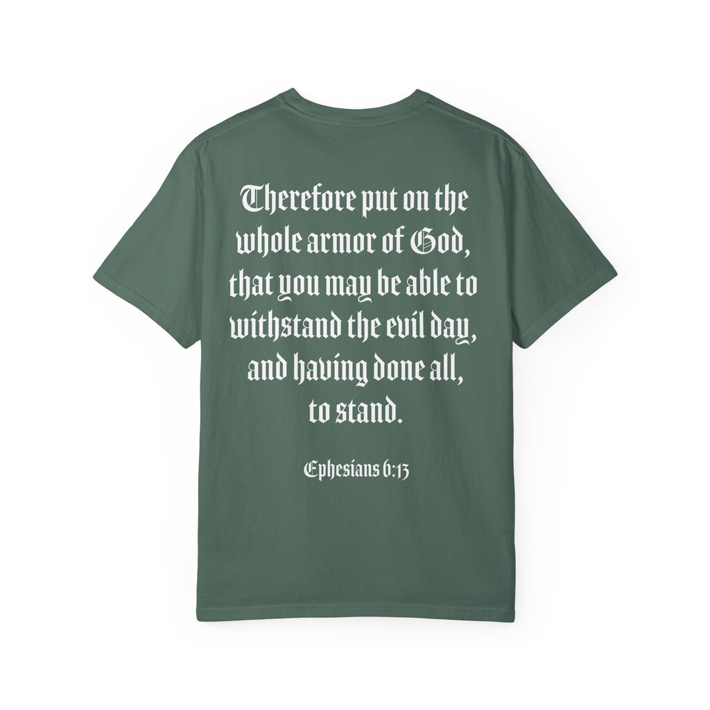 Eph. 6:13 - Armor of God - White Script