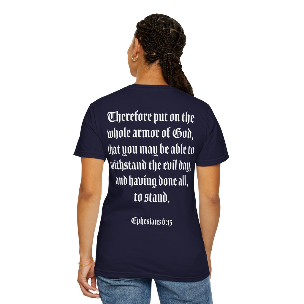 Eph. 6:13 - Armor of God - White Script
