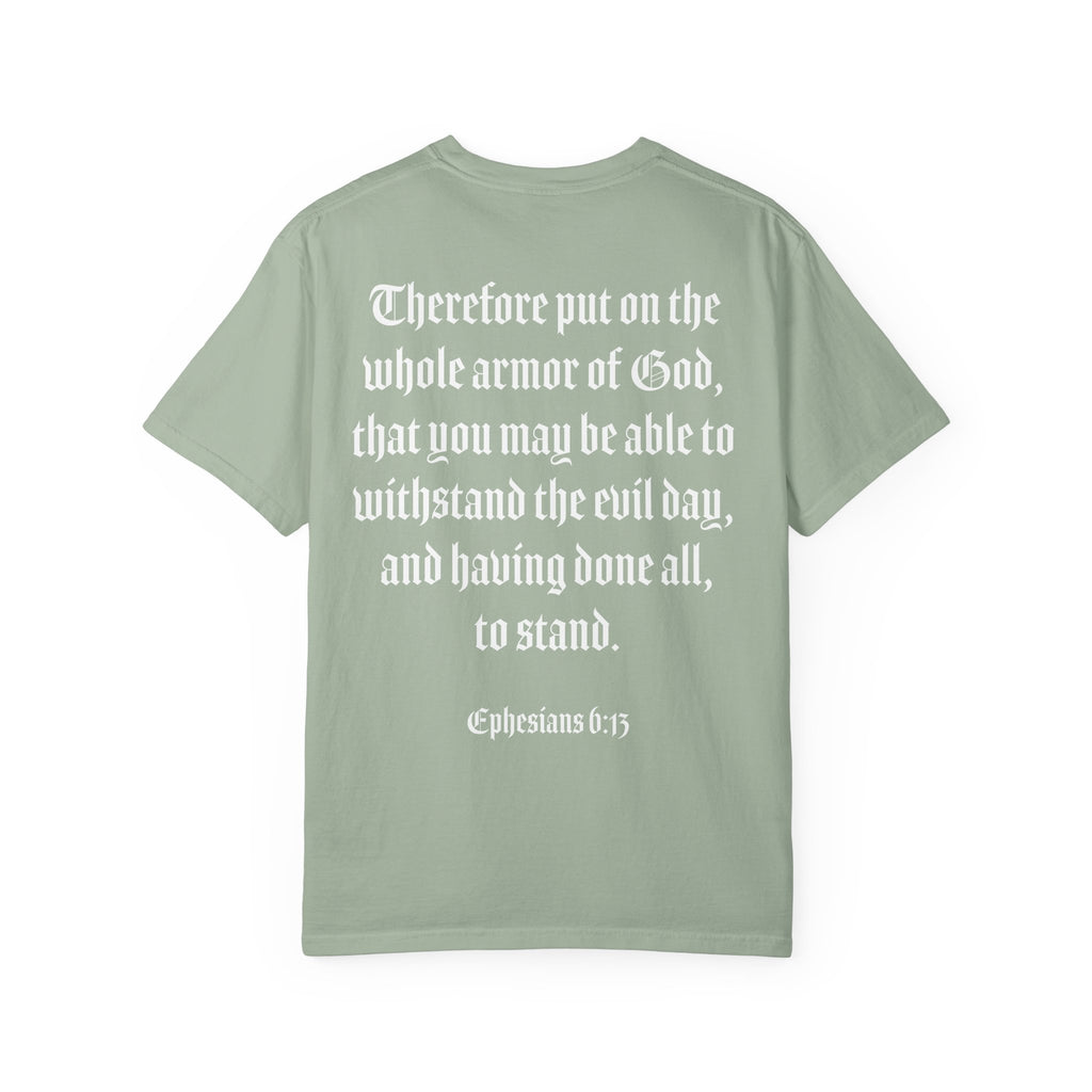 Eph. 6:13 - Armor of God - White Script