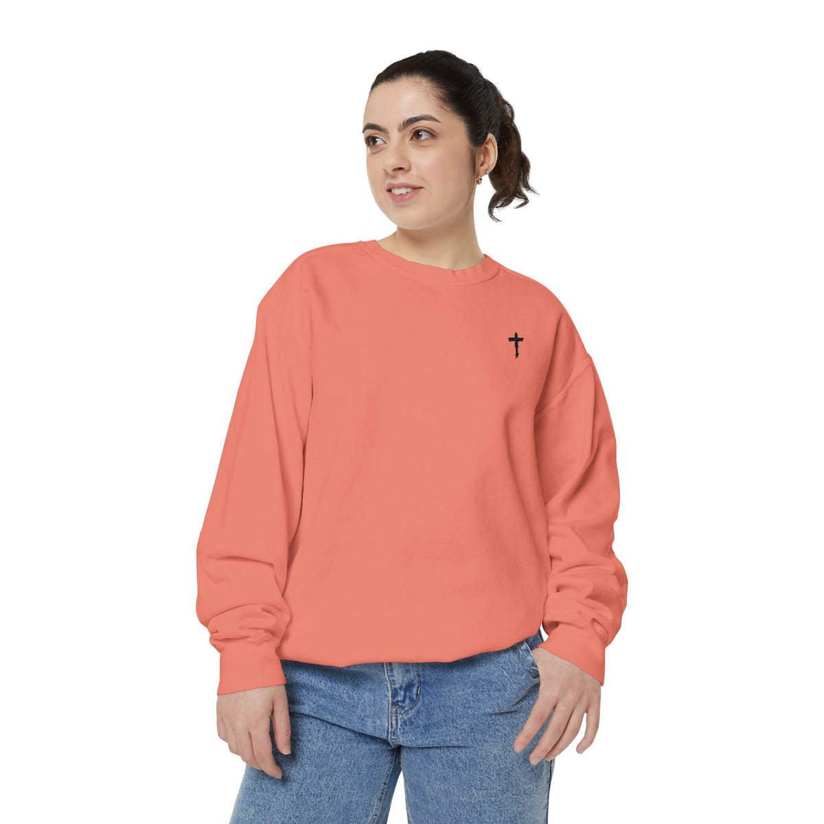 Heavy Sweatshirt - Cross (Embroidered)
