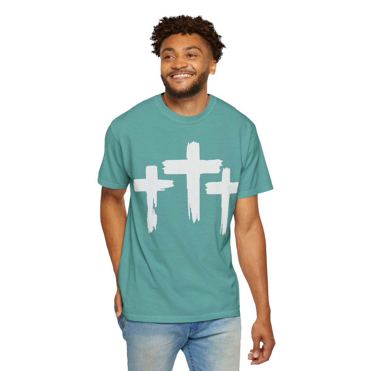 Three Crosses - White