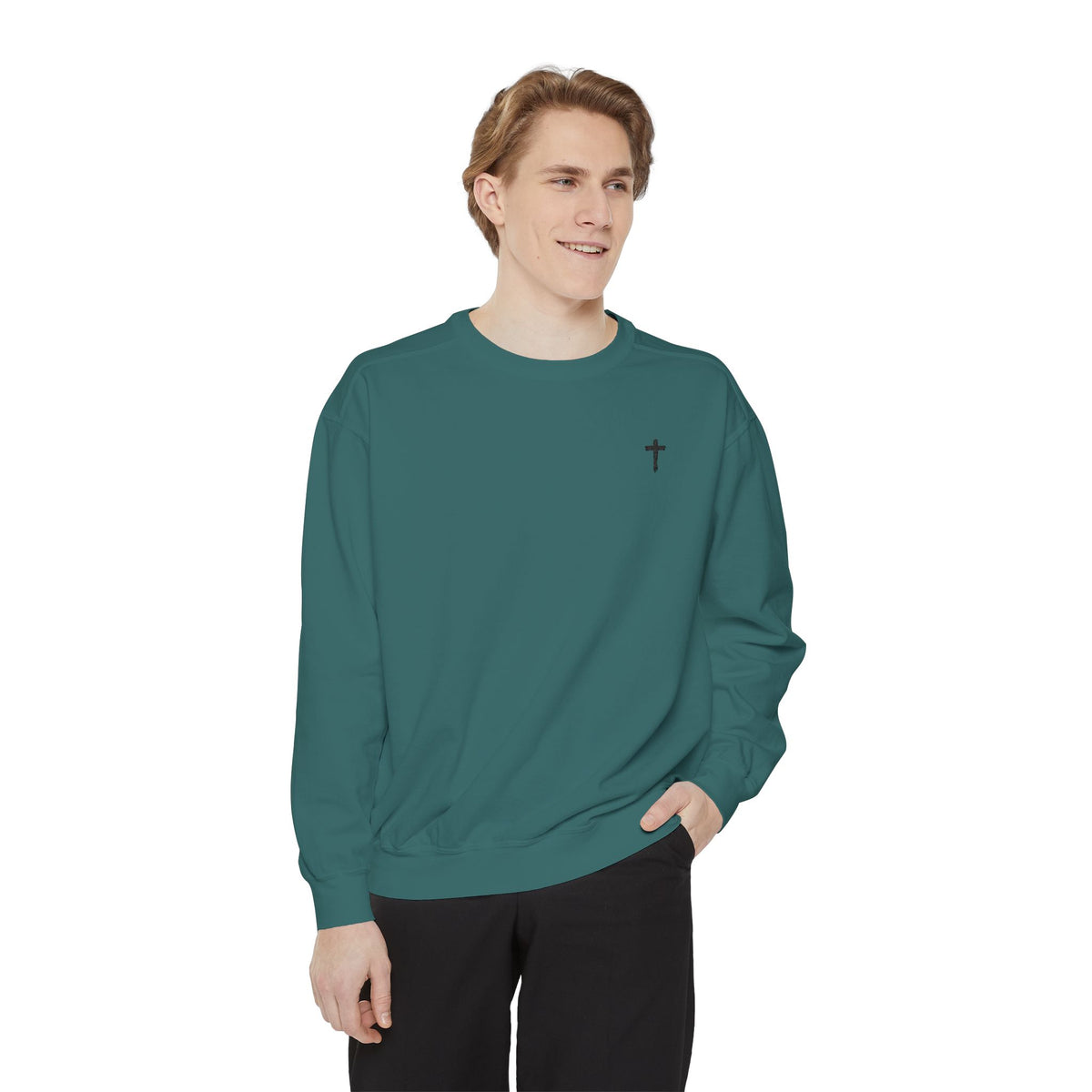Heavy Sweatshirt - Cross (Embroidered)