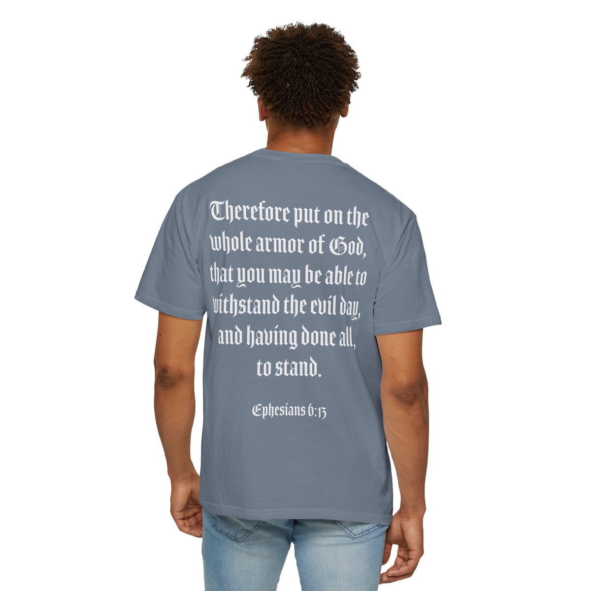 Eph. 6:13 - Armor of God - White Script