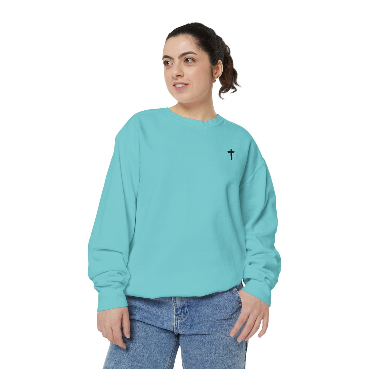 Heavy Sweatshirt - Cross (Embroidered)