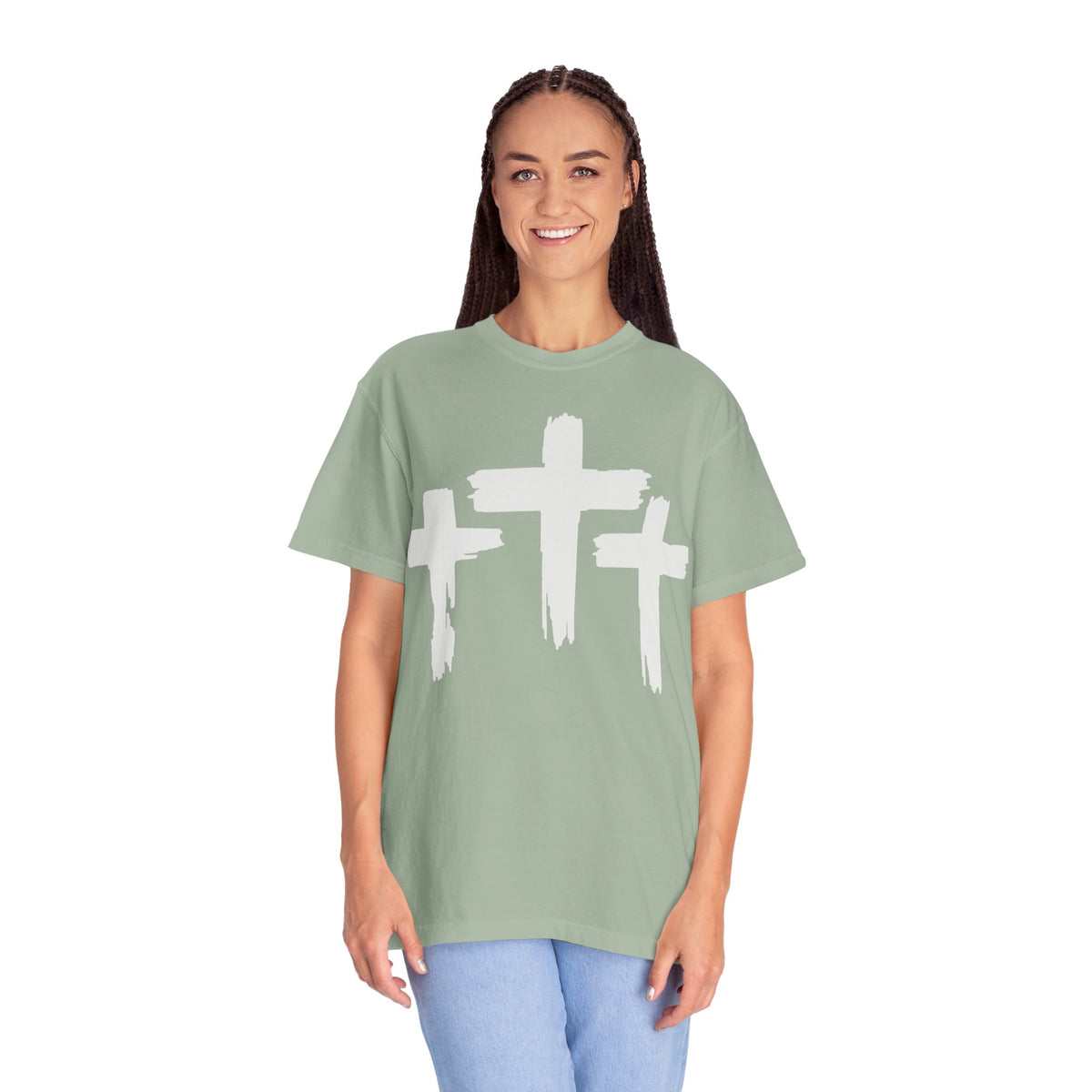 Three Crosses - White