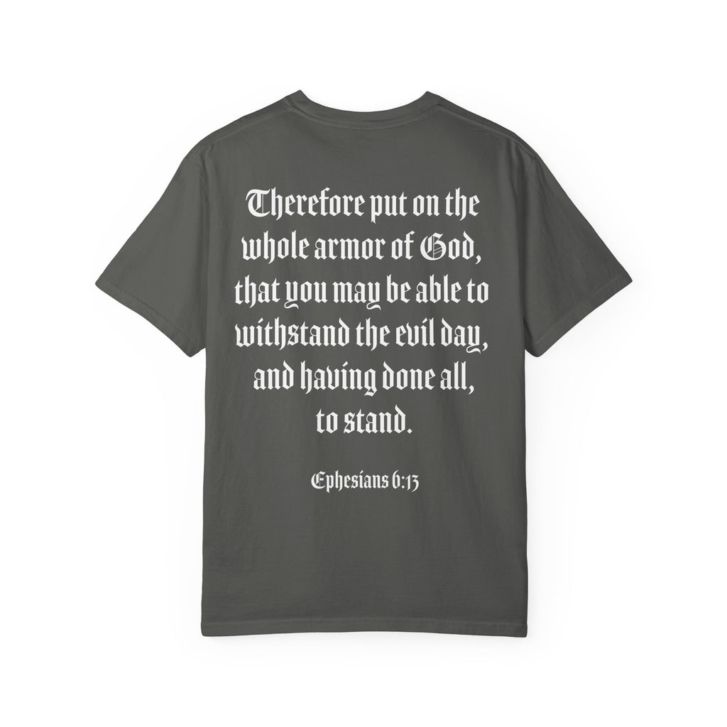 Eph. 6:13 - Armor of God - White Script