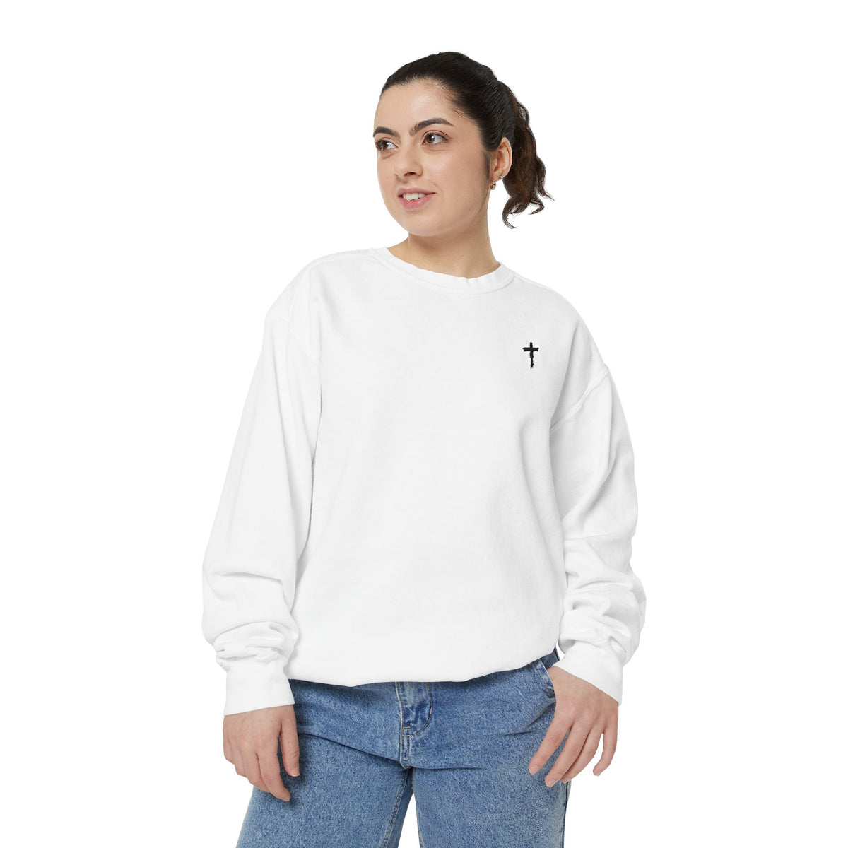 Heavy Sweatshirt - Cross (Embroidered)