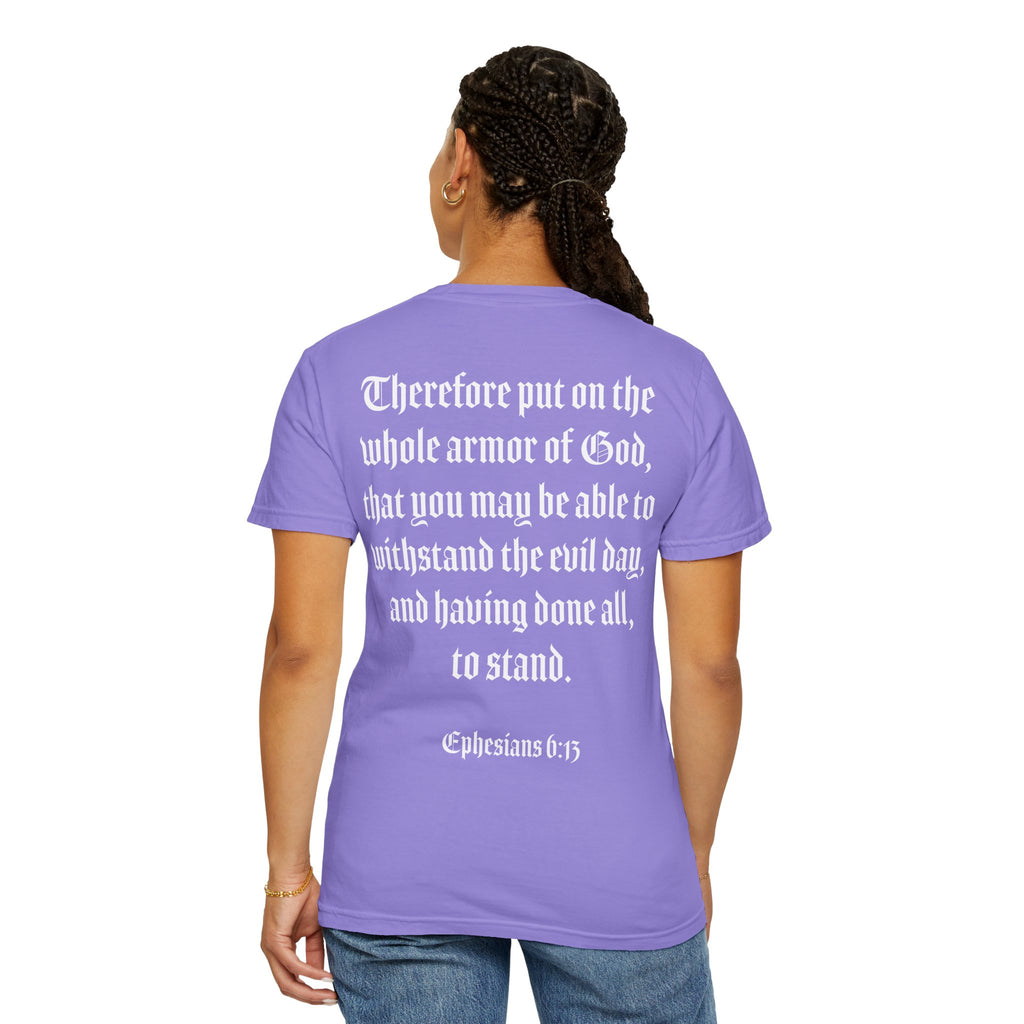 Eph. 6:13 - Armor of God - White Script