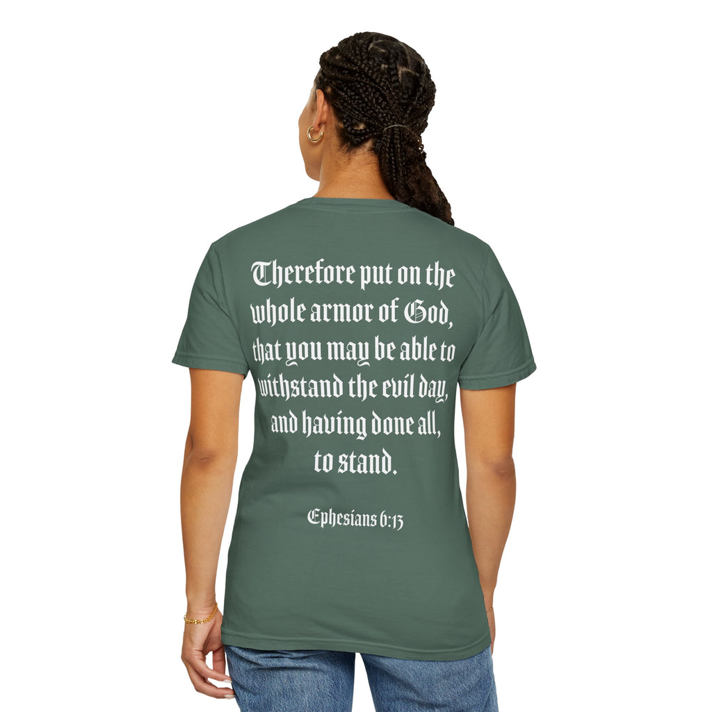 Eph. 6:13 - Armor of God - White Script