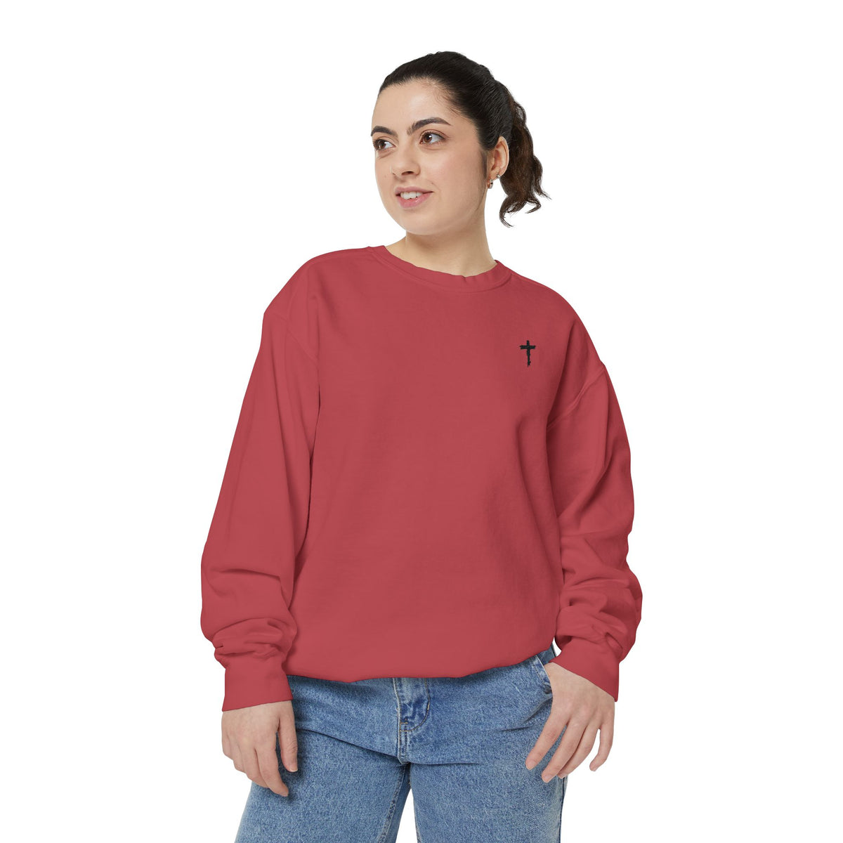 Heavy Sweatshirt - Cross (Embroidered)