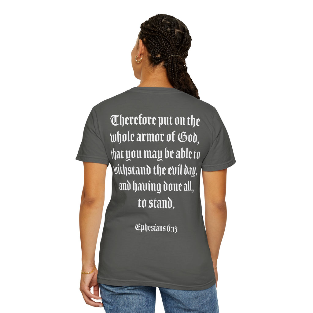 Eph. 6:13 - Armor of God - White Script