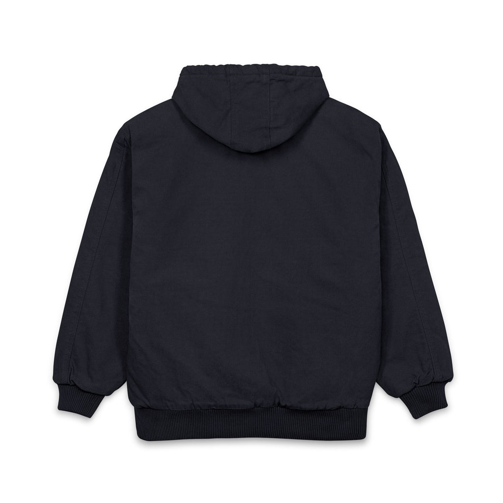 Men's Black Cross (Embroidered) Hooded Work Jacket
