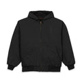 Men's Black Cross (Embroidered) Hooded Work Jacket