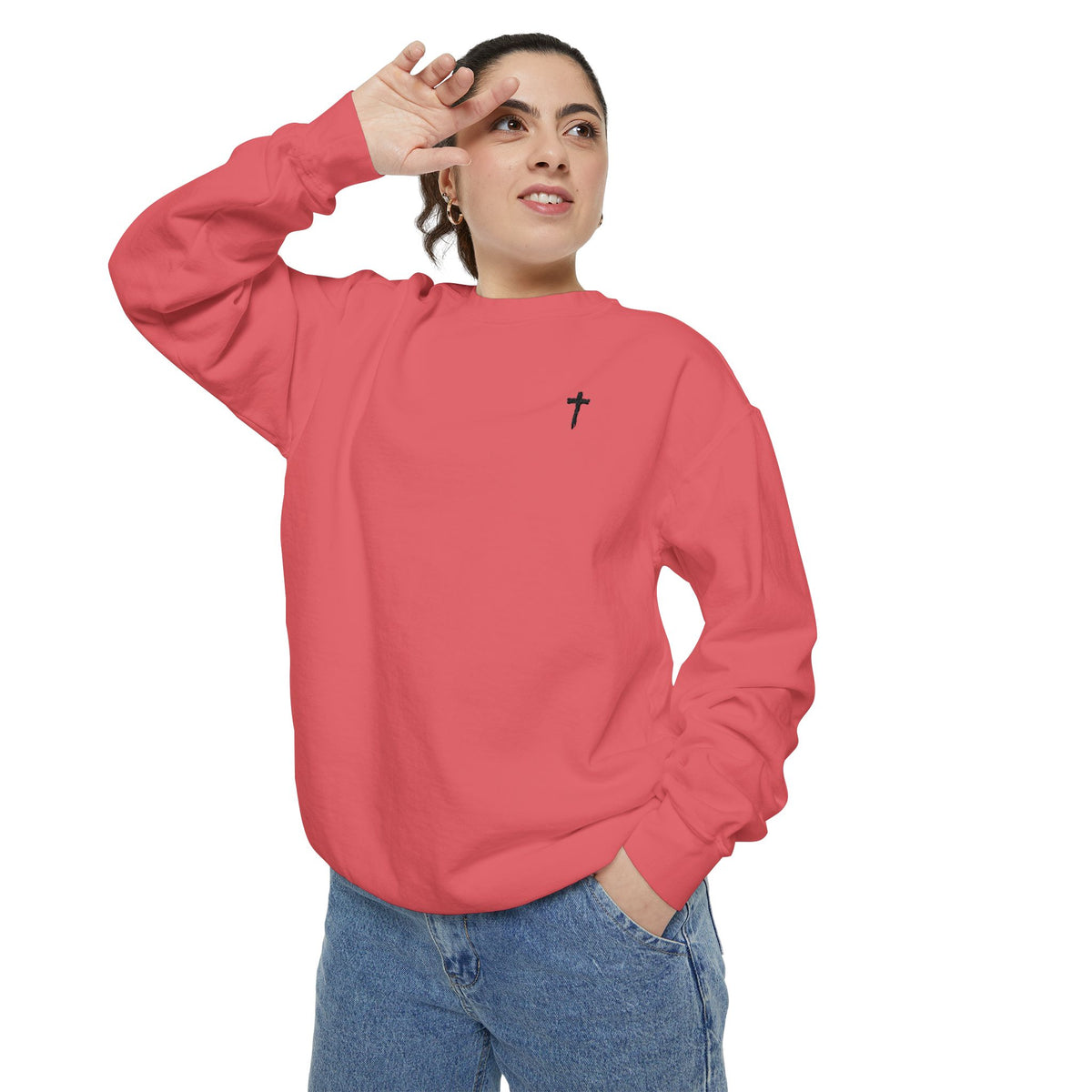 Heavy Sweatshirt - Cross (Embroidered)