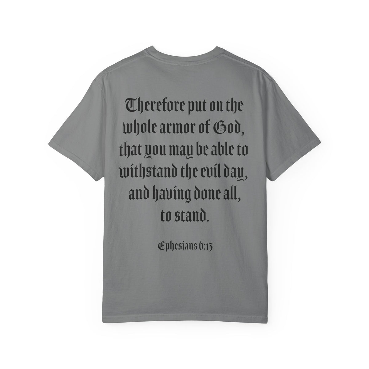 Eph. 6:13 - Armor of God - Black Script