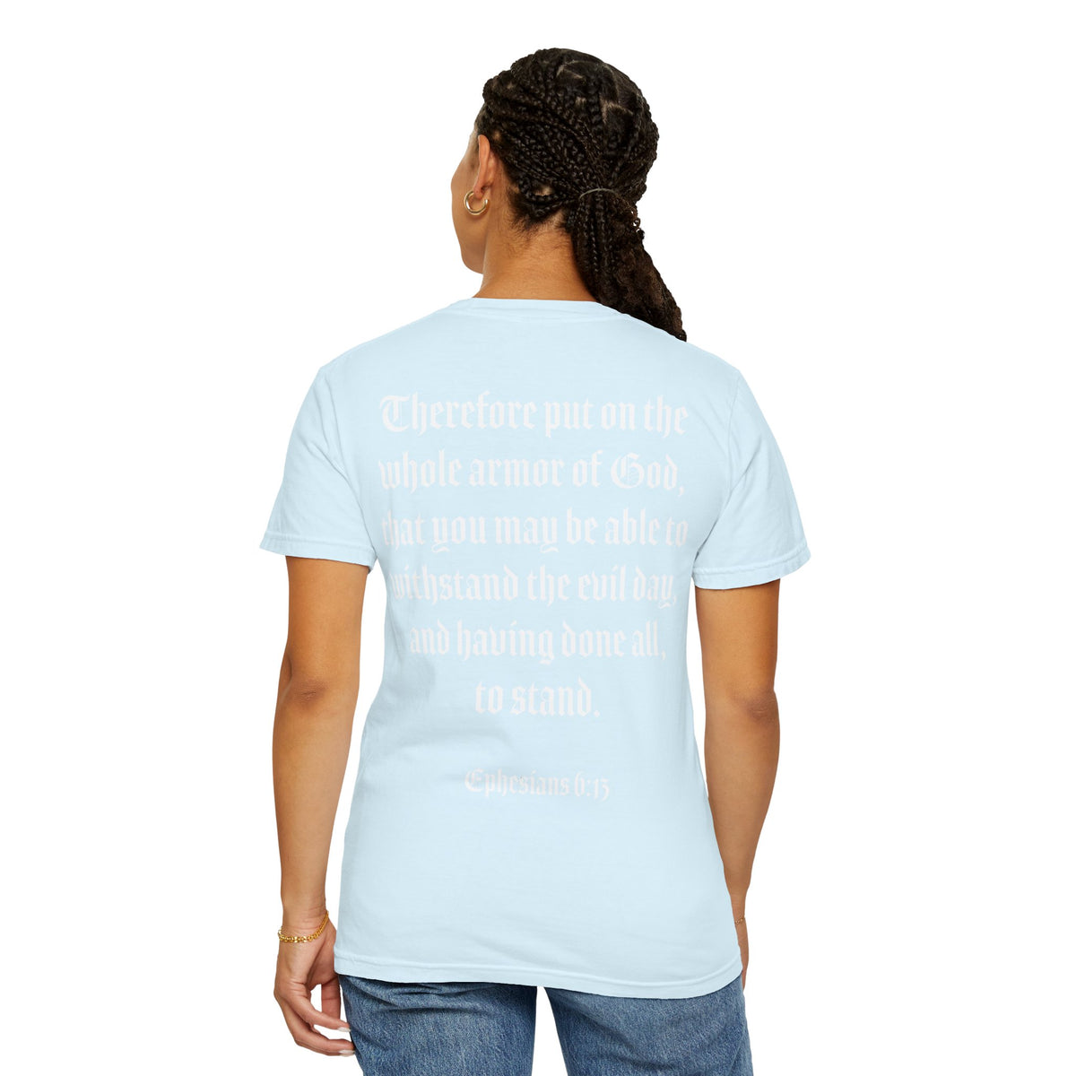 Eph. 6:13 - Armor of God - White Script