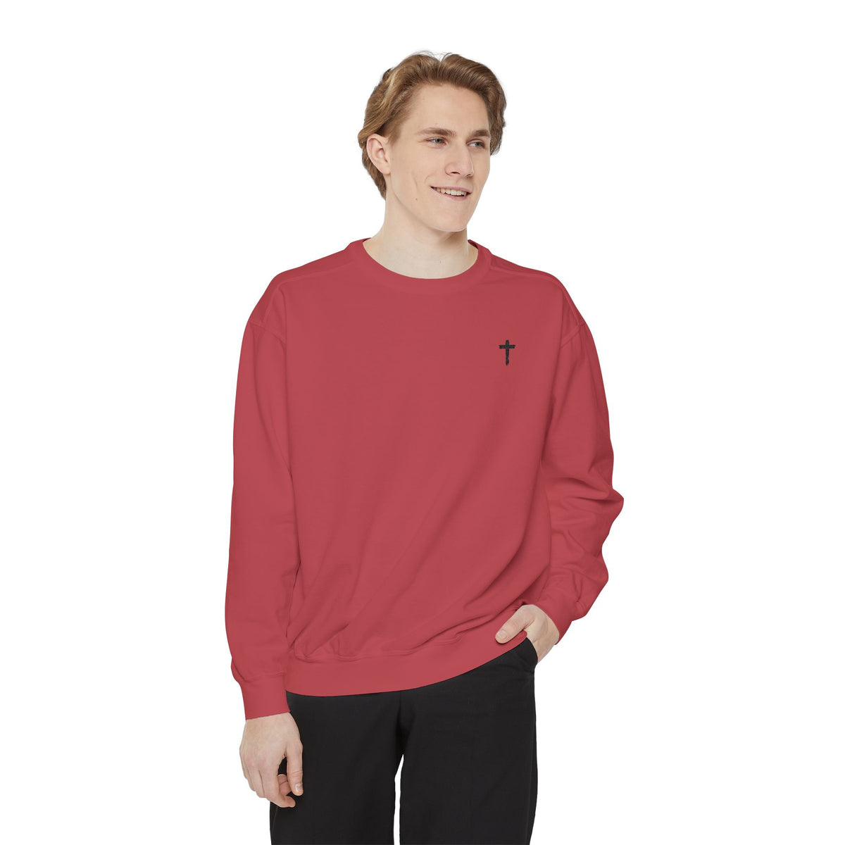 Heavy Sweatshirt - Cross (Embroidered)