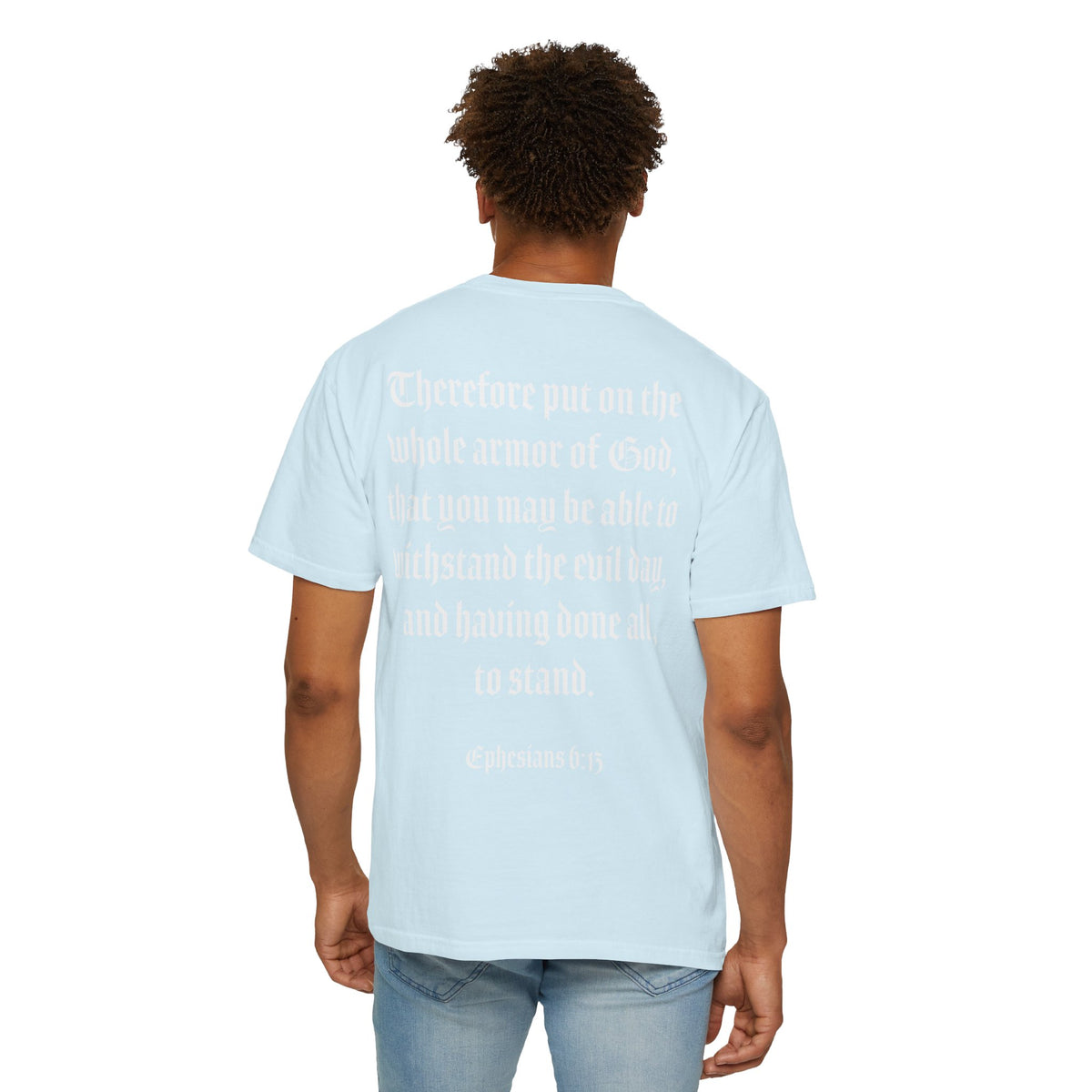 Eph. 6:13 - Armor of God - White Script