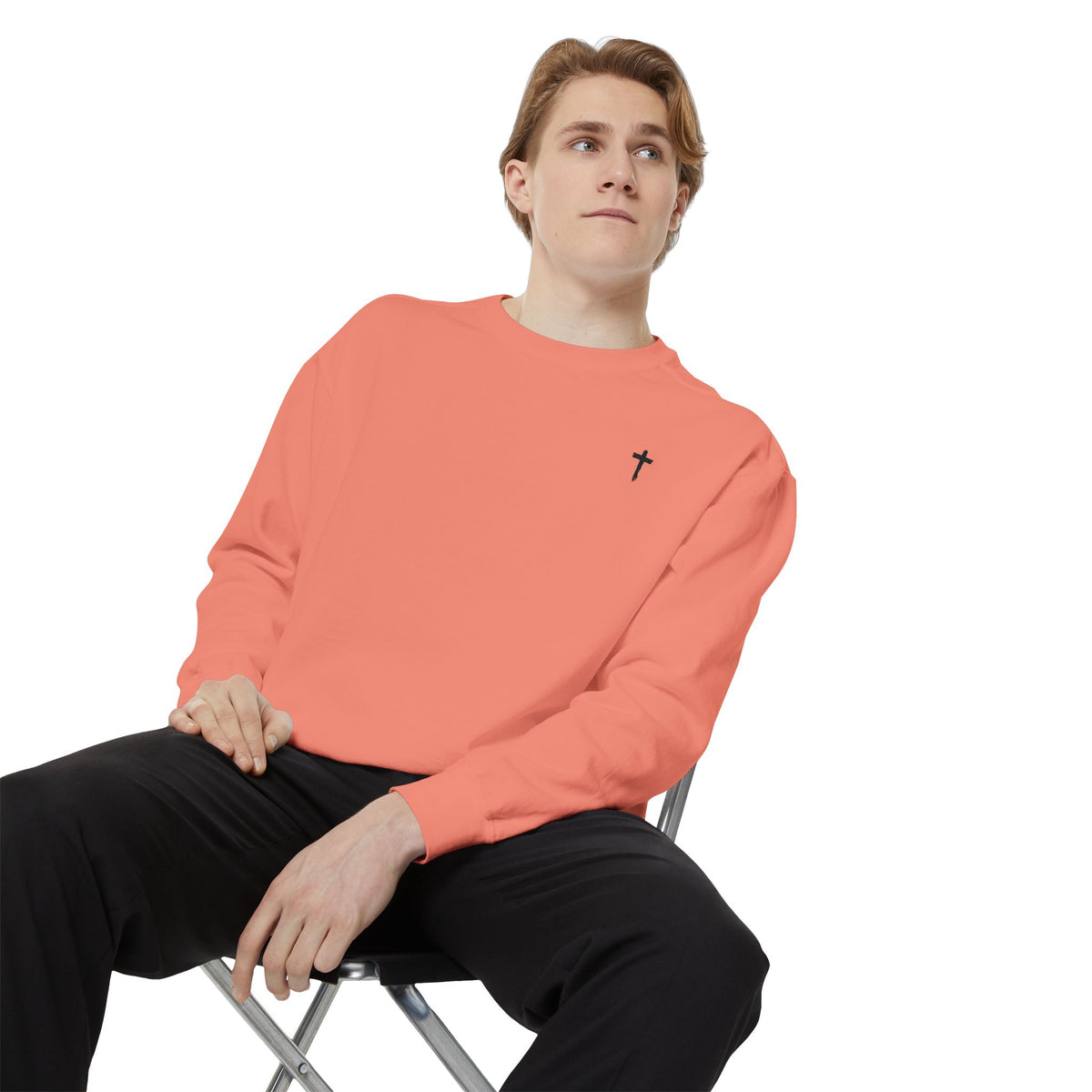Heavy Sweatshirt - Cross (Embroidered)