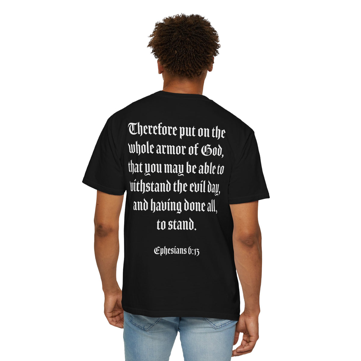 Eph. 6:13 - Armor of God - White Script