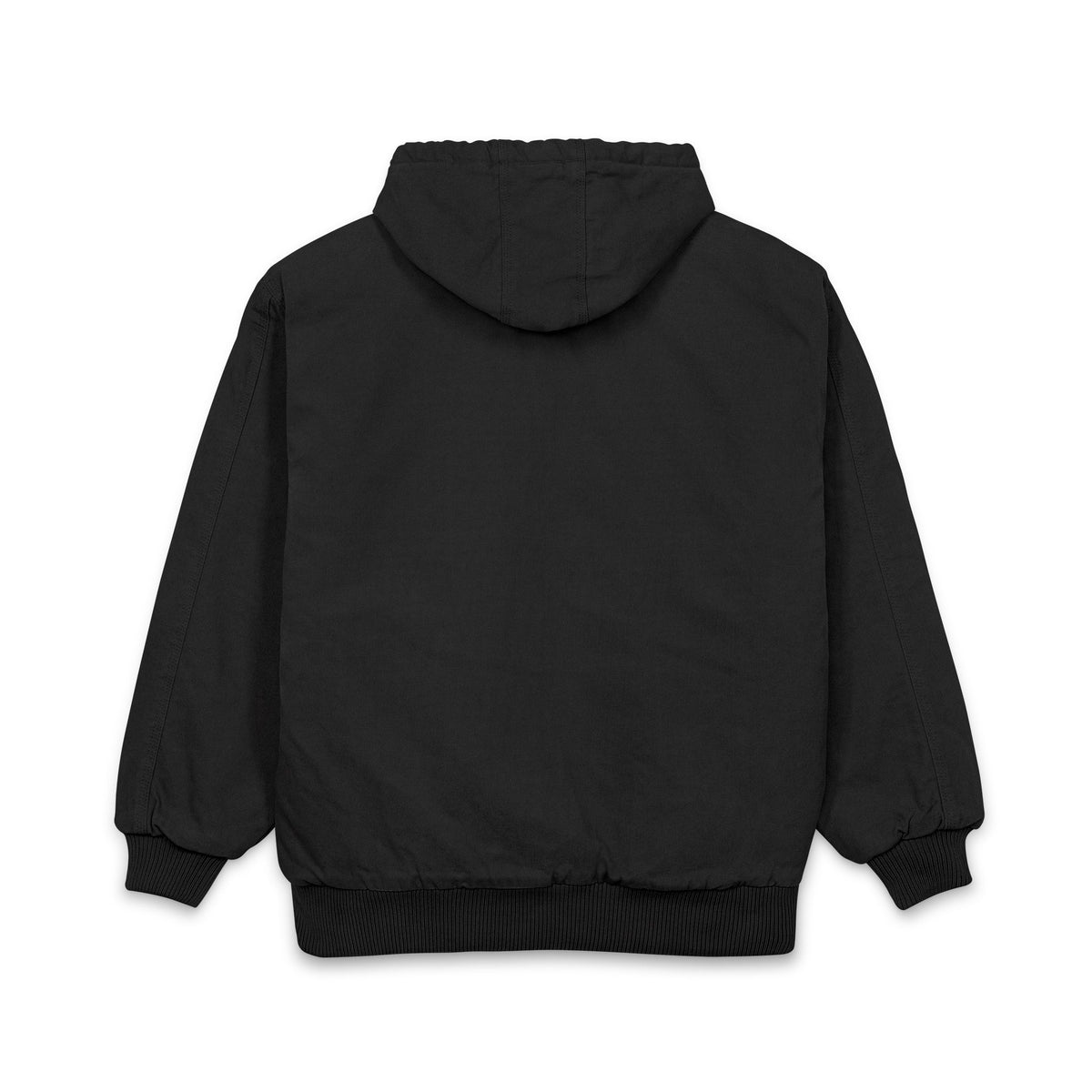 Men's Black Cross (Embroidered) Hooded Work Jacket