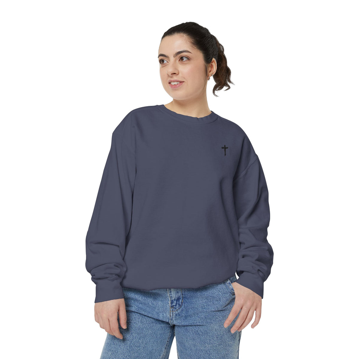 Heavy Sweatshirt - Cross (Embroidered)